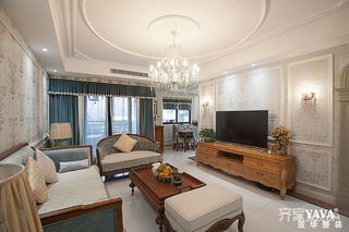 108平欧式三居装修设计效果图